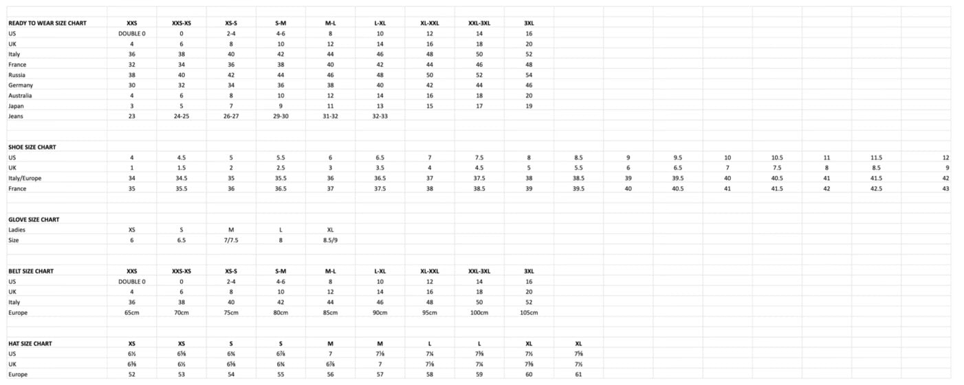 Women's Size Guide